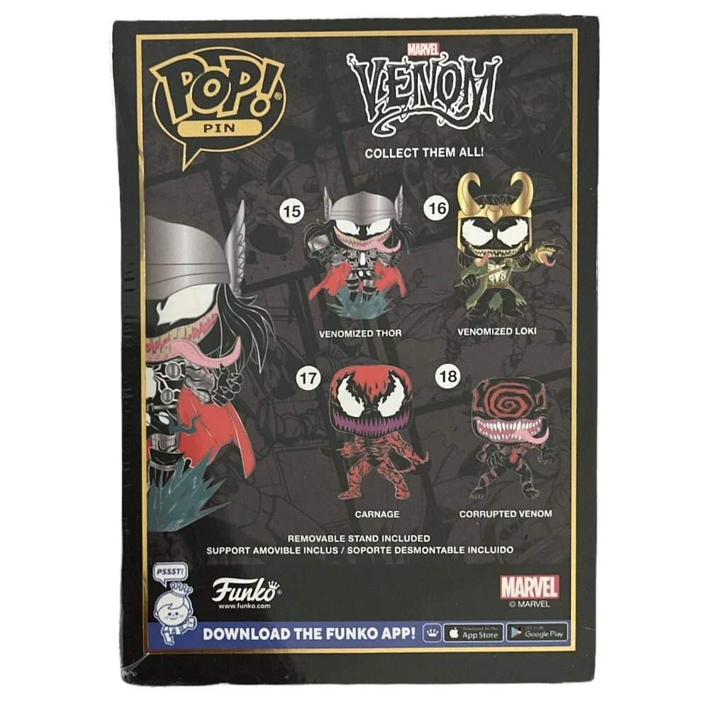 Funko Pop! Sized Enamel Pin Marvel: Venomized Thor #15 Glow in the Dark Eyes